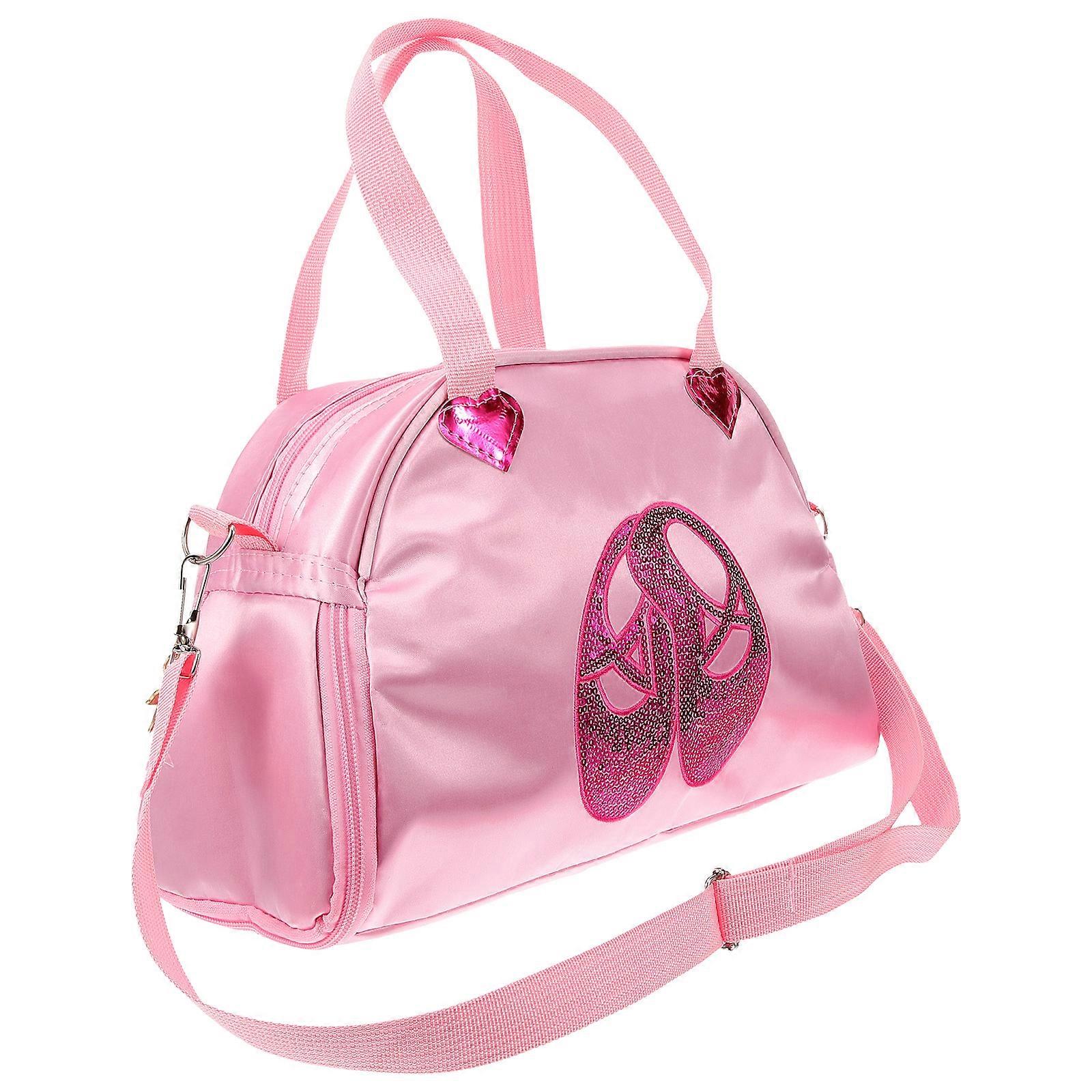 Girls Ballet Dance Shoulder Bag with Adjustable Strap for Portable Use