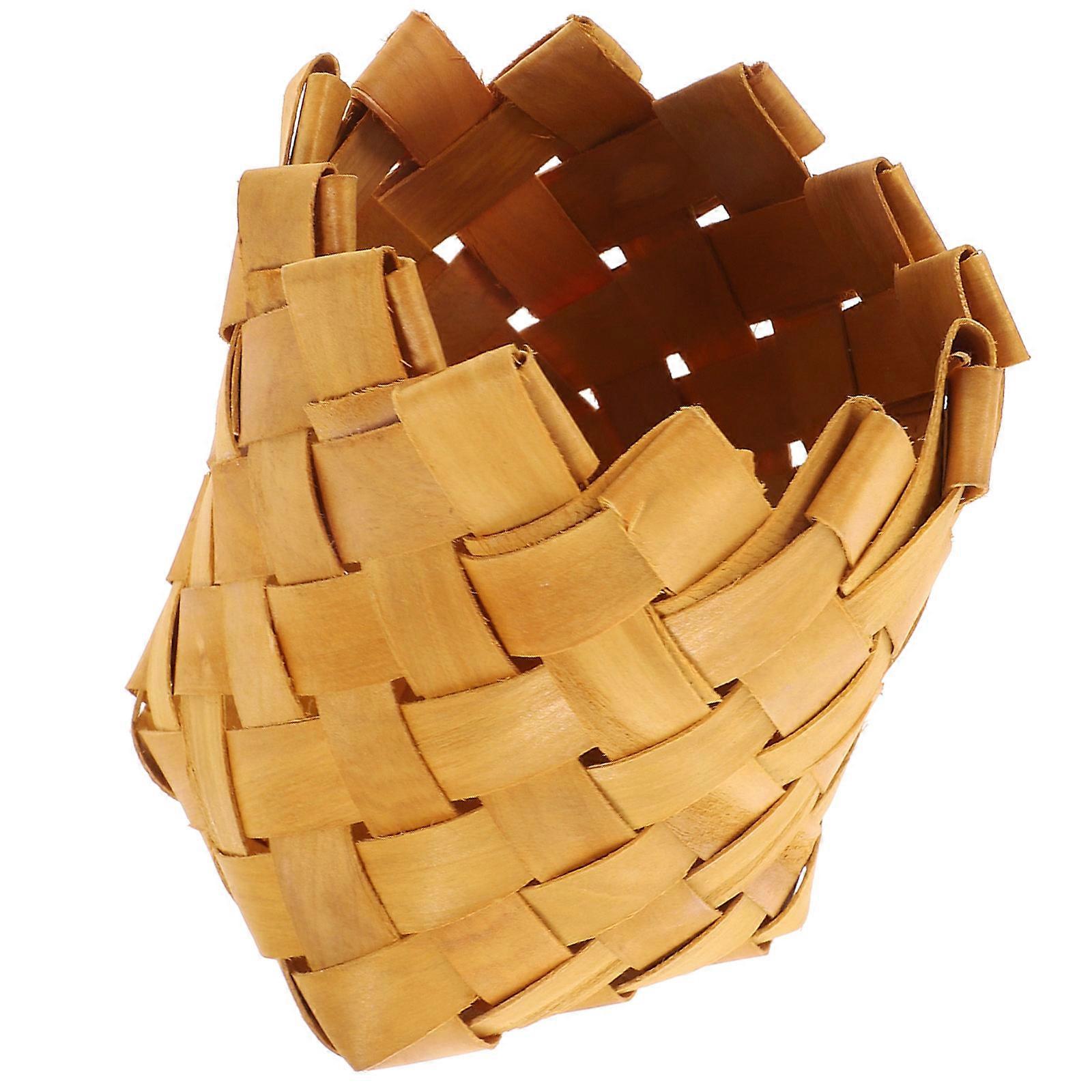 Small Woven Basket Cutlery Holder for Multi-Functional Storage Solutions