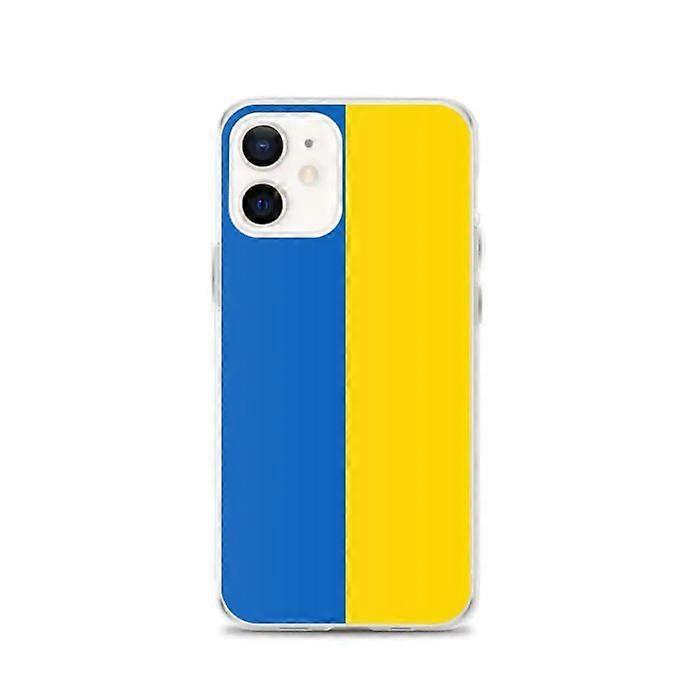 Phone Case – Ukraine Flag – Compatible with iPhone 12 – Soft Case – Resistant and Shockproof - Silicone - Pixelforma