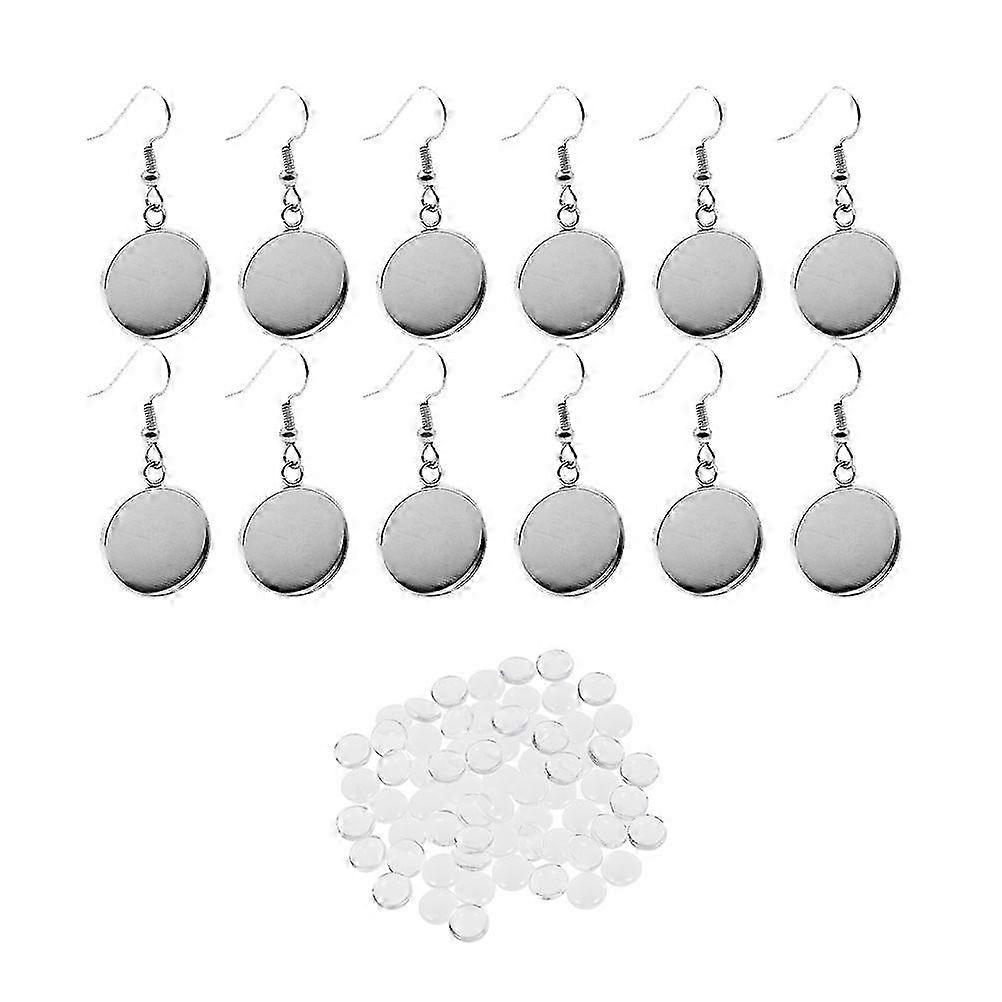 Time Girls Eardrop DIY Earrings for Decor Use 342Pcs Silver Set