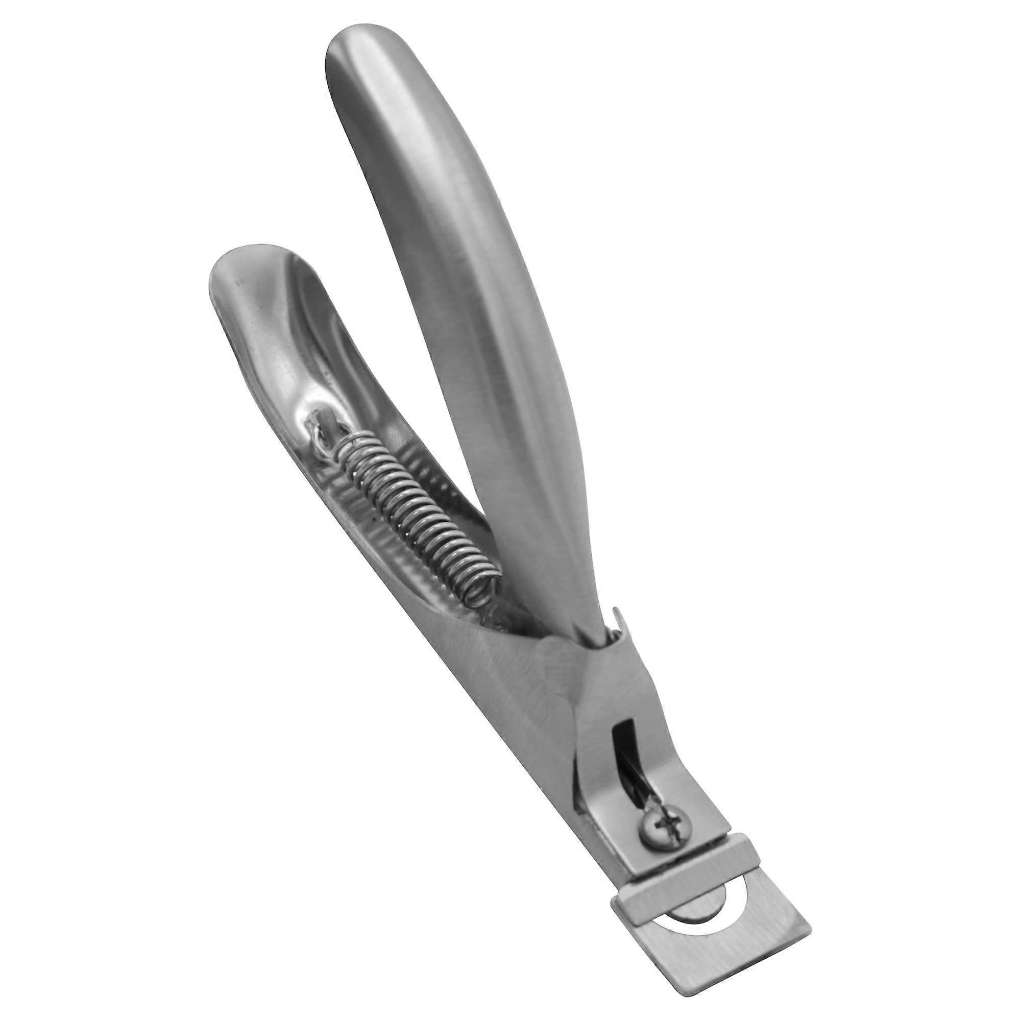 Professional Acrylic Nail Clipper Silver U Shape Fake Nail Cutter with Precise MultiAngle Cutting