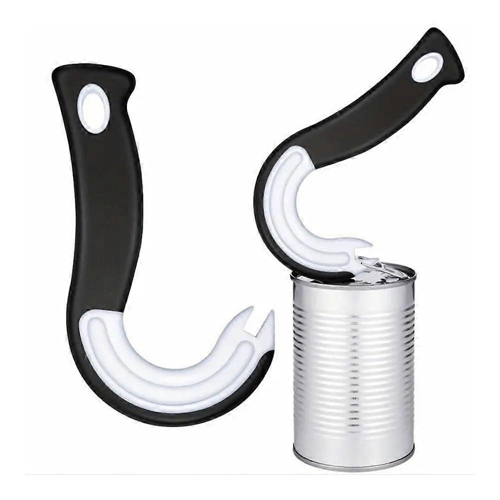 Manual Can Opener with Ergonomic Hook Design for Effortless Cutting and Compact Kitchen Use