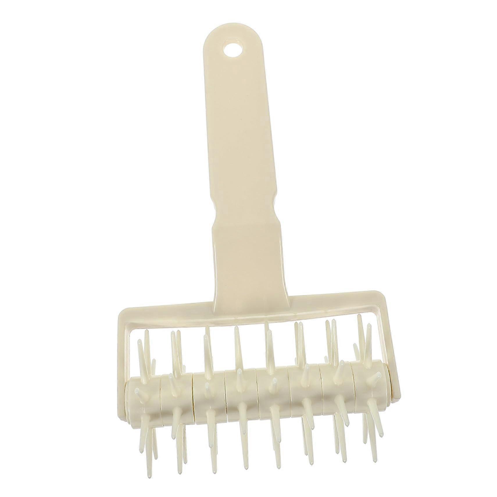 Pizza Dough Docker Roller Pin with Spike Head for Even Crust and Bubble Prevention Baking