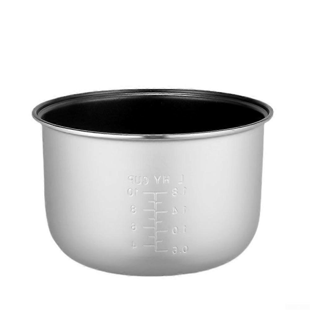 2L Nonstick Rice Cooker Inner Pot Replacement with Measurement Marks for Multi Dish Cooking