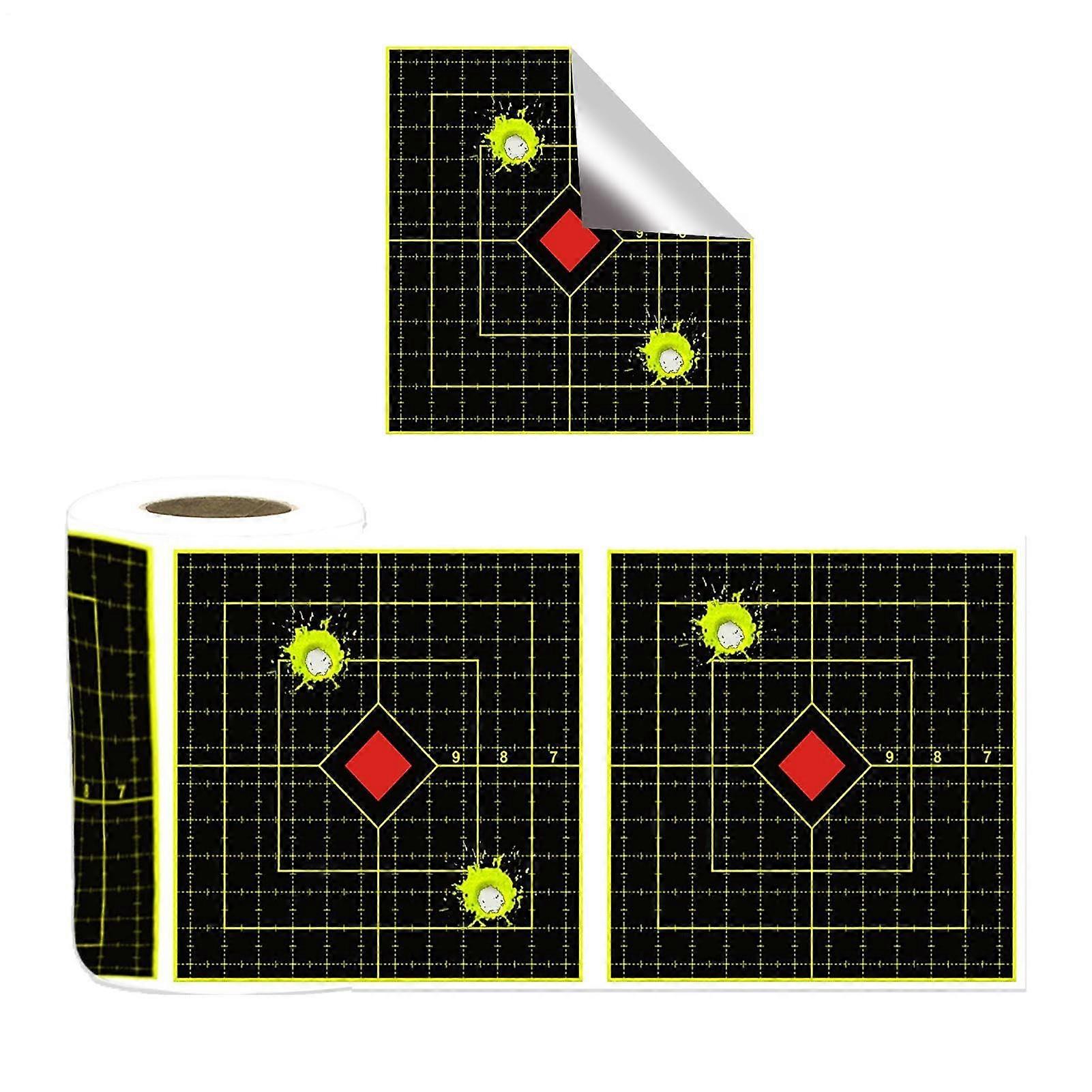 Splatter Targets 6 Inch Reactive Shooting Stickers with Bright Impact Feedback for Gun Range Training
