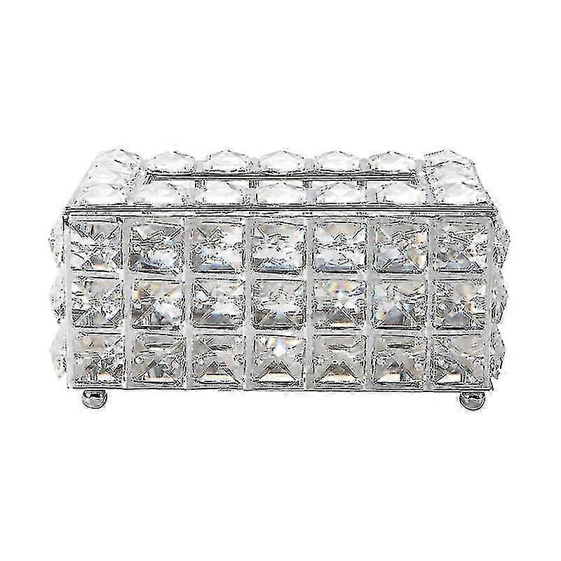 Crystal Rectangular Decorative Tissue Box Holder