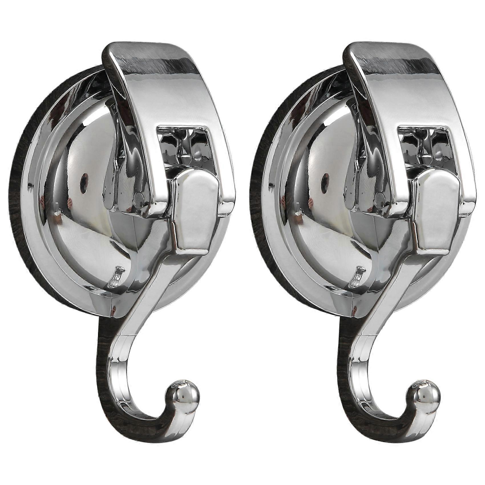 Vacuum Suction Cup Hooks (2 Pack) For Kitchen Bathroom Organization
