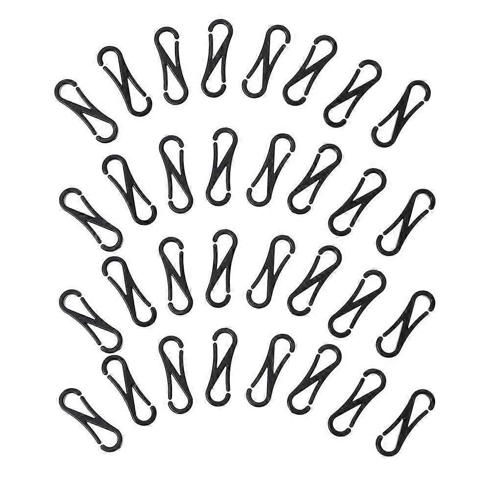 150Pcs Plastic Spring Hooks Small Spring Hanging Buckle for Lanyard Snap Clip