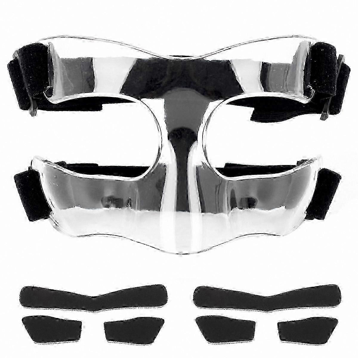 Adjustable Nose Guard for Broken Nose, Sports Face Mask Protector with Padding