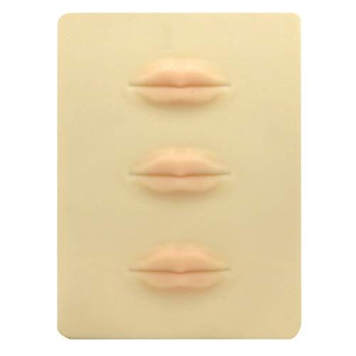 Lip Tattoo Practice Skin with Realistic 3D Silicone Lips for Permanent Makeup and Microblading Training