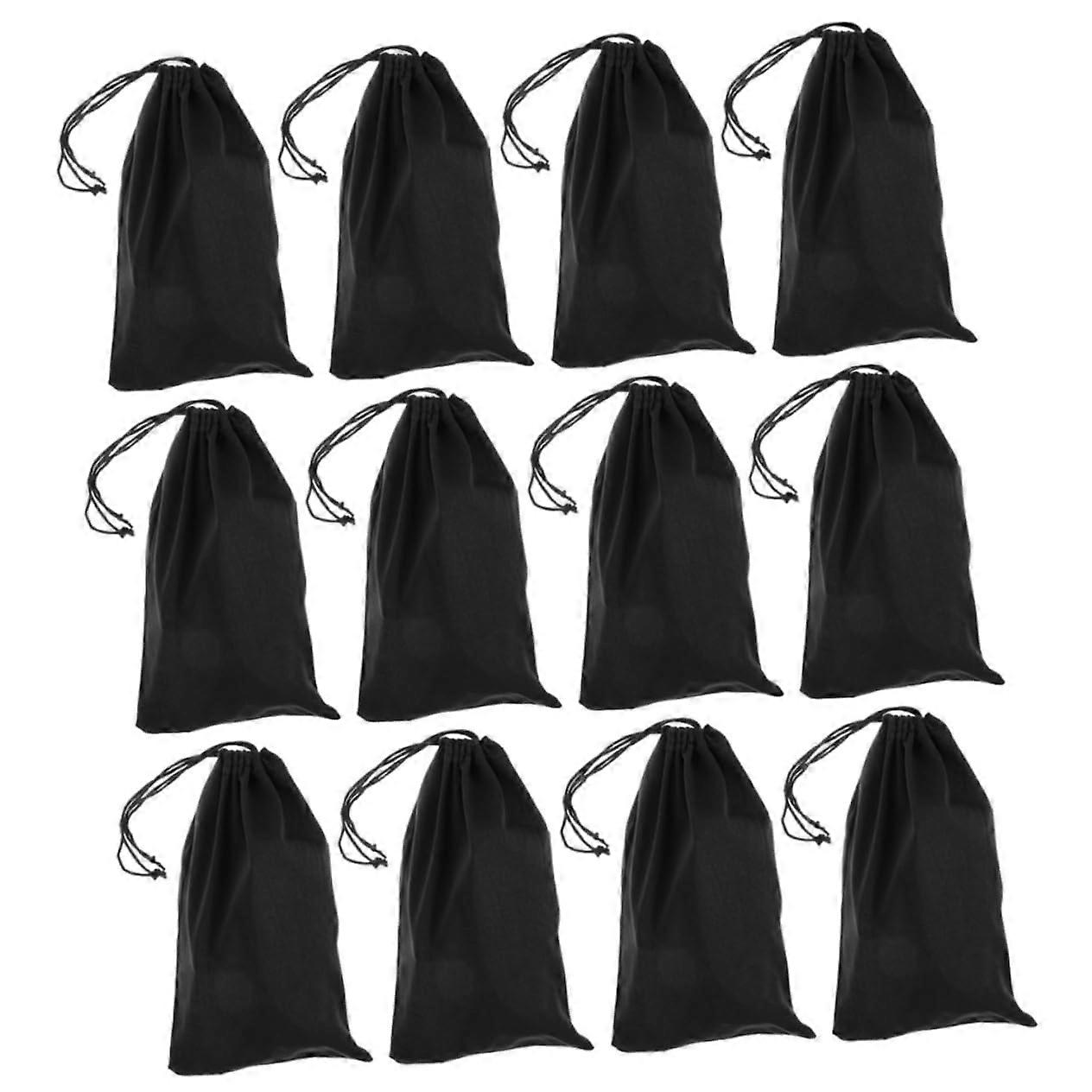 12pcs Soft Microfiber Glasses Drawstring Bag for Sunglasses and Snow Goggles Travel Storage
