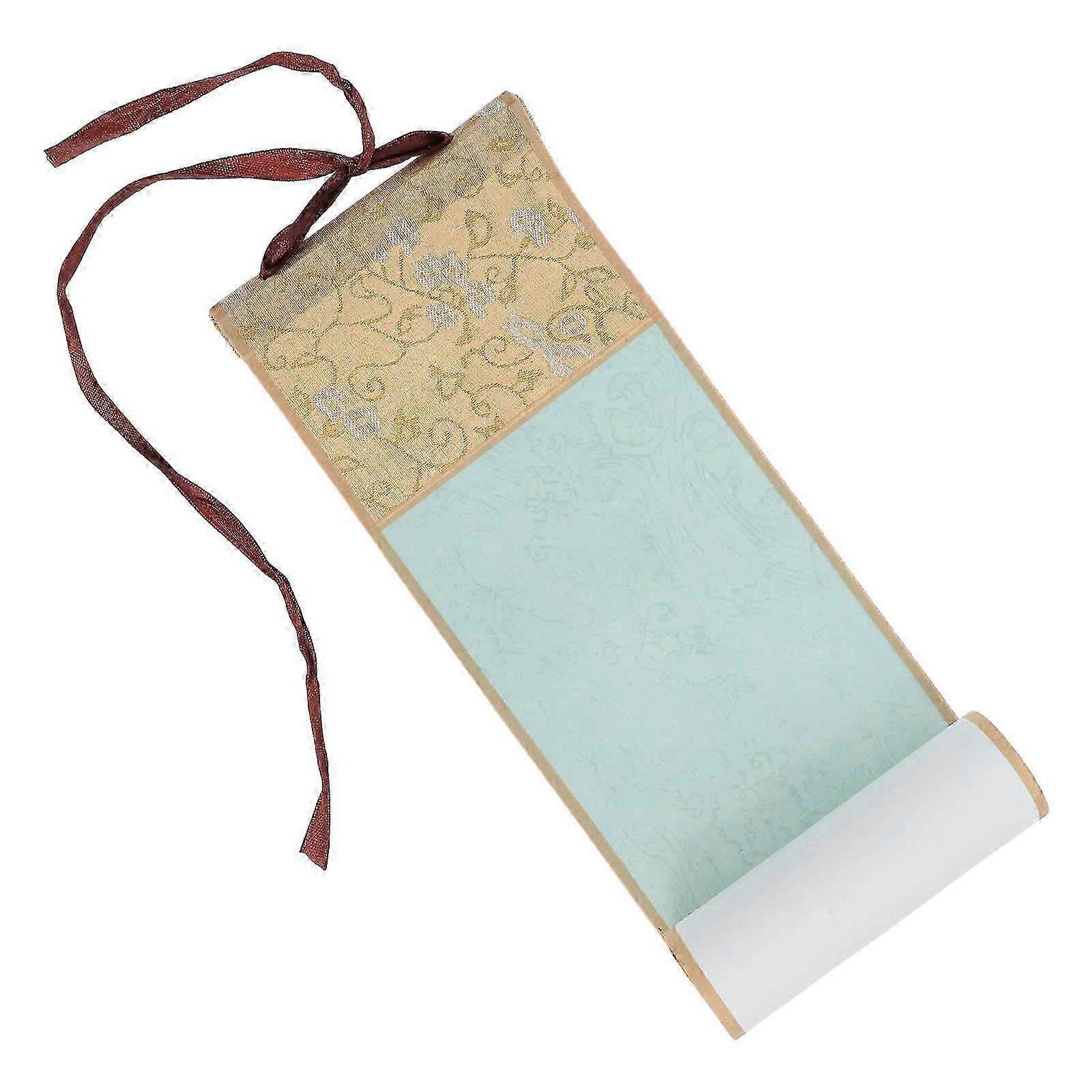 Blank Chinese Calligraphy Scroll Paper for Calligraphy with Rod Mounting