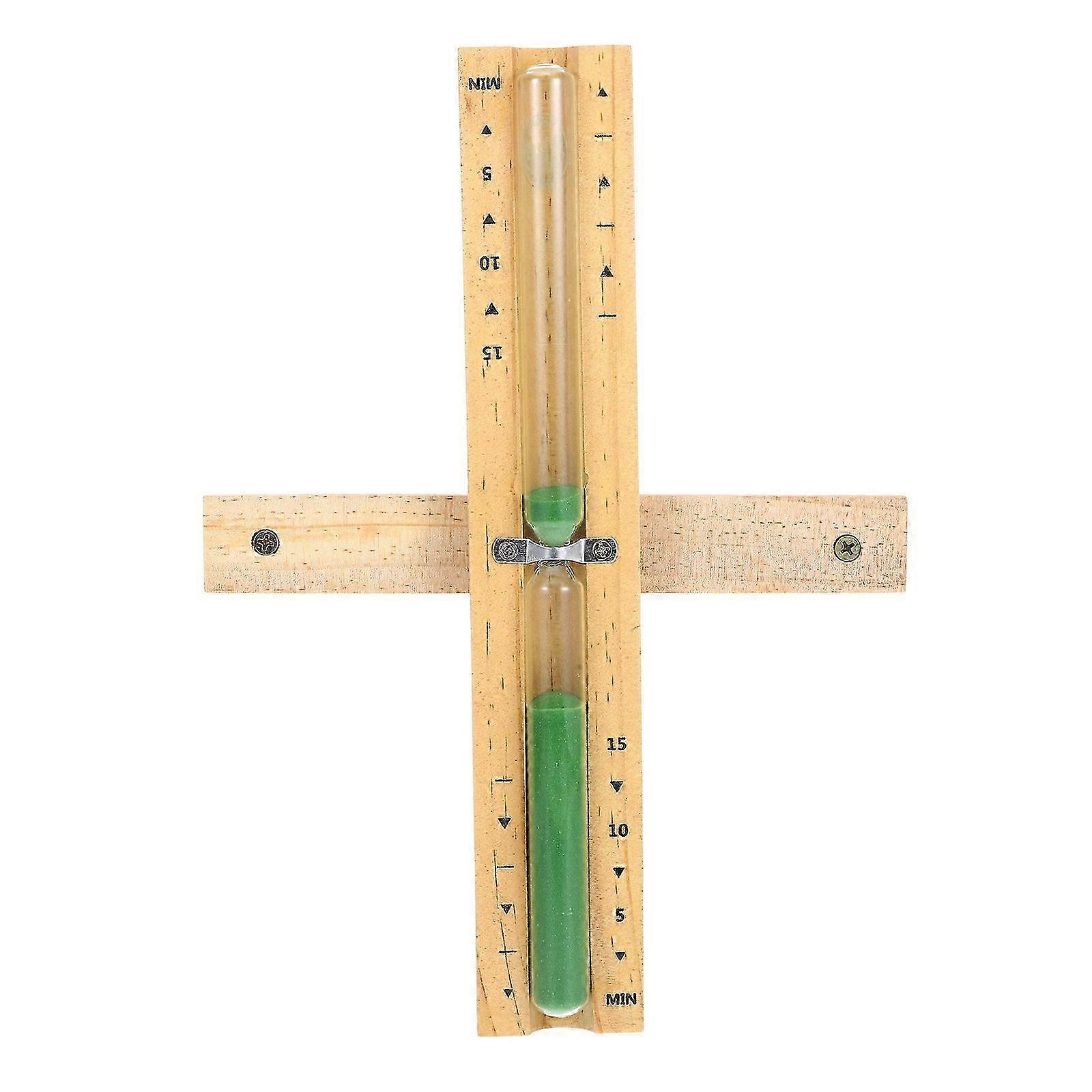 Sauna Sand Timer Wooden Hourglass for Kitchen Use 15 Minute Timer