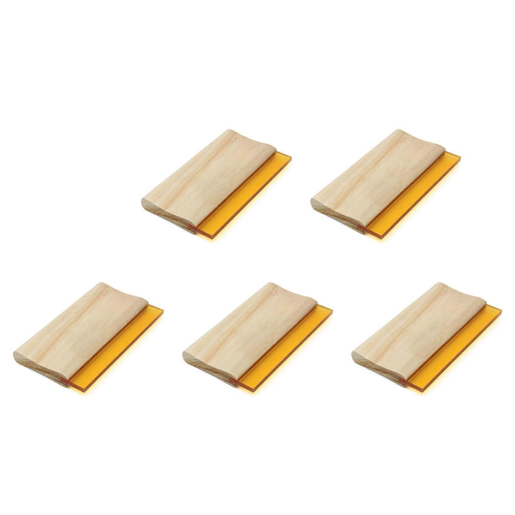 5X 8 Inch Silk Screen Printing Press Squeegee Single 70 Durometer Ink Scraper Tools
