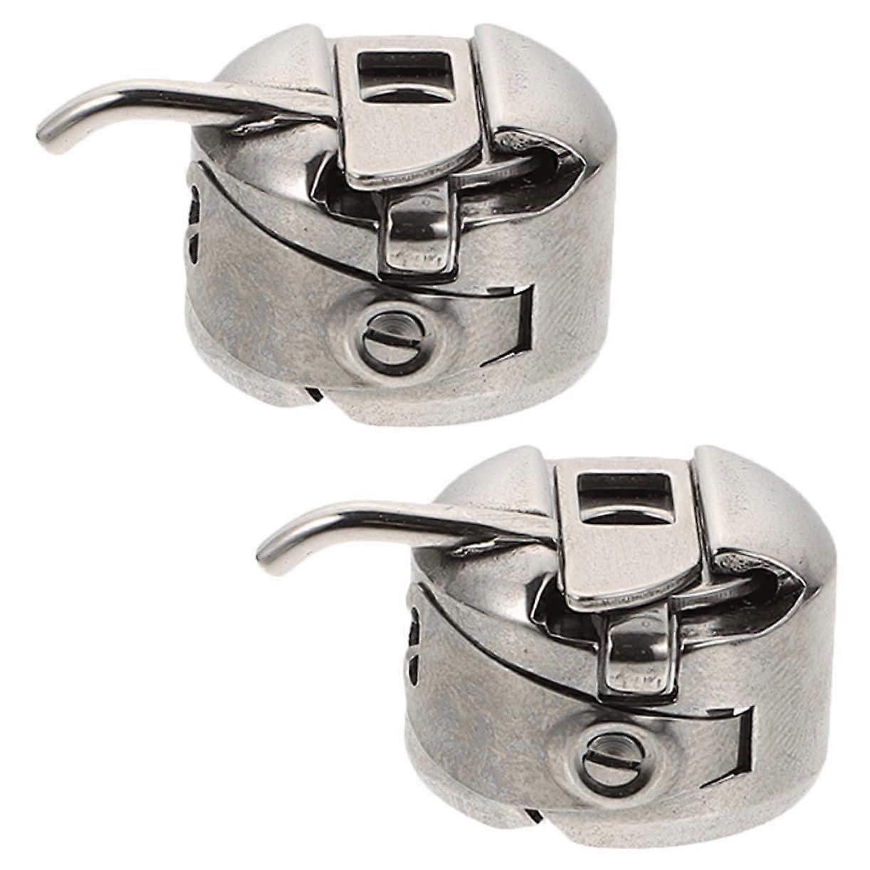 2pcs Sewing Machine Bobbin Case Replacement Set with Easy Install and Consistent Thread Tension