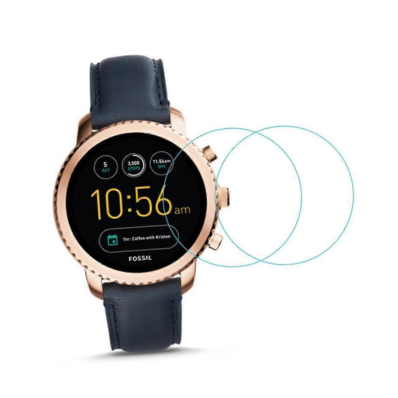 5pcs Tempered Glass Watch Screen Protector for Fossil Q, ScratchResistant, Bubble Fit