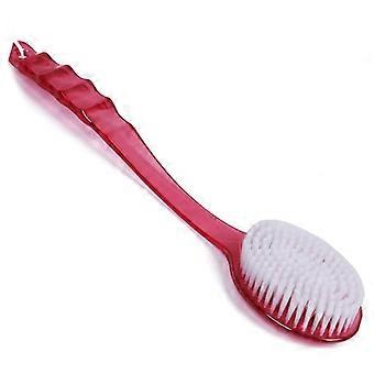Bath Body Brush Long Handle Back Scrubber for Shower Red Skin Massager Easy Clean Lightweight