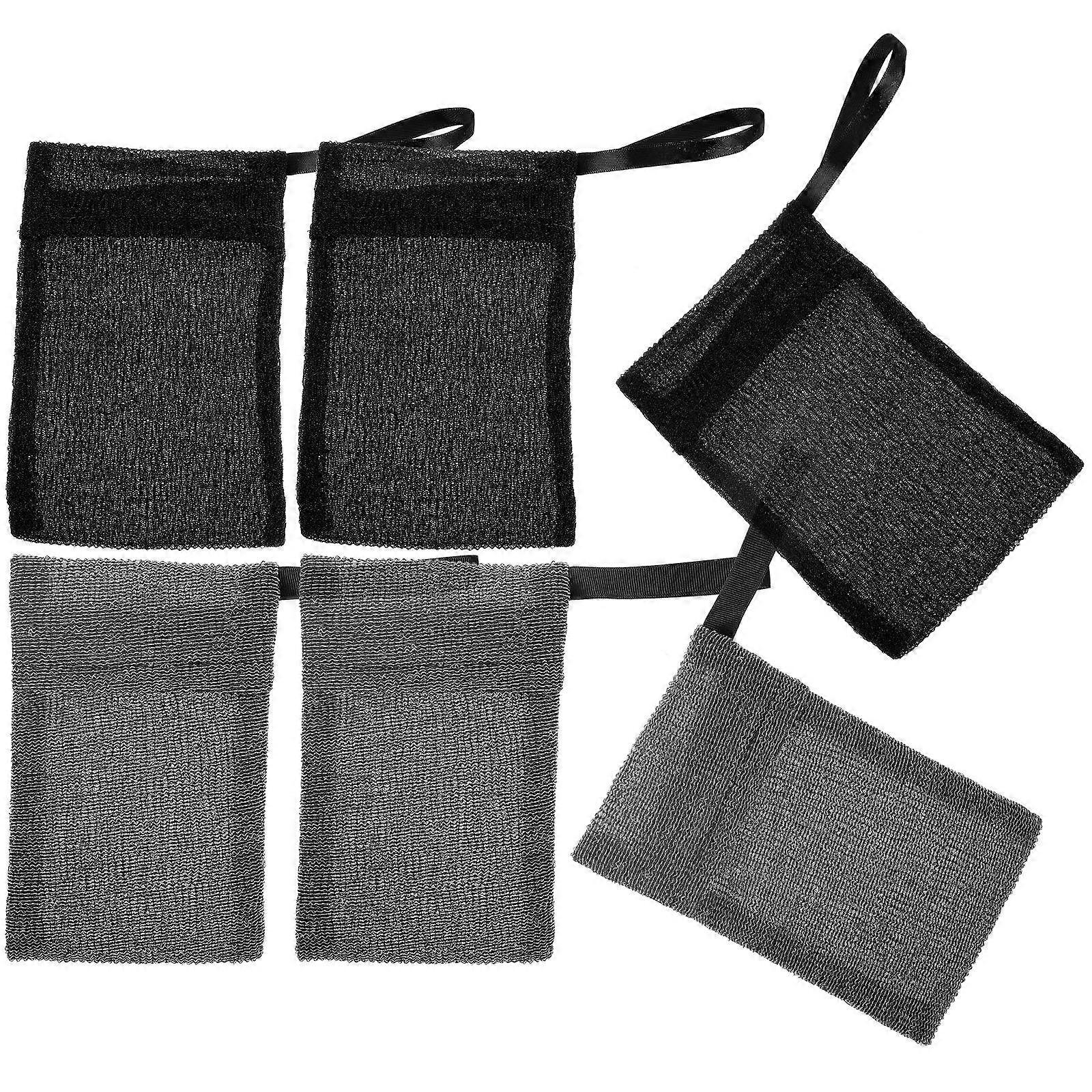 Assorted Color Soap Sleeves Soap Pouch for Storage 6Pcs Set