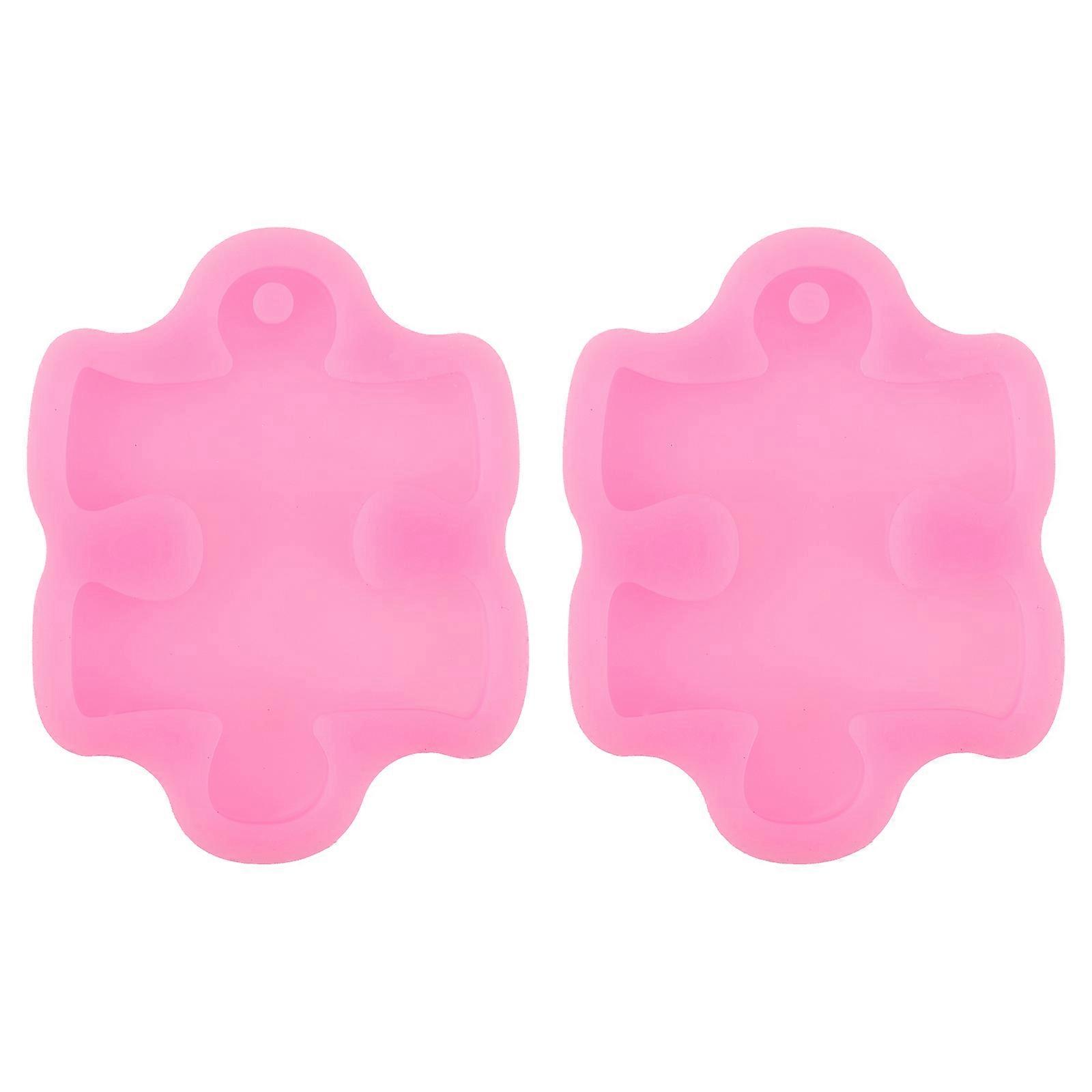 Cute Shape Baking Molds Key Chain Silicone Freezer Safe 2Pcs
