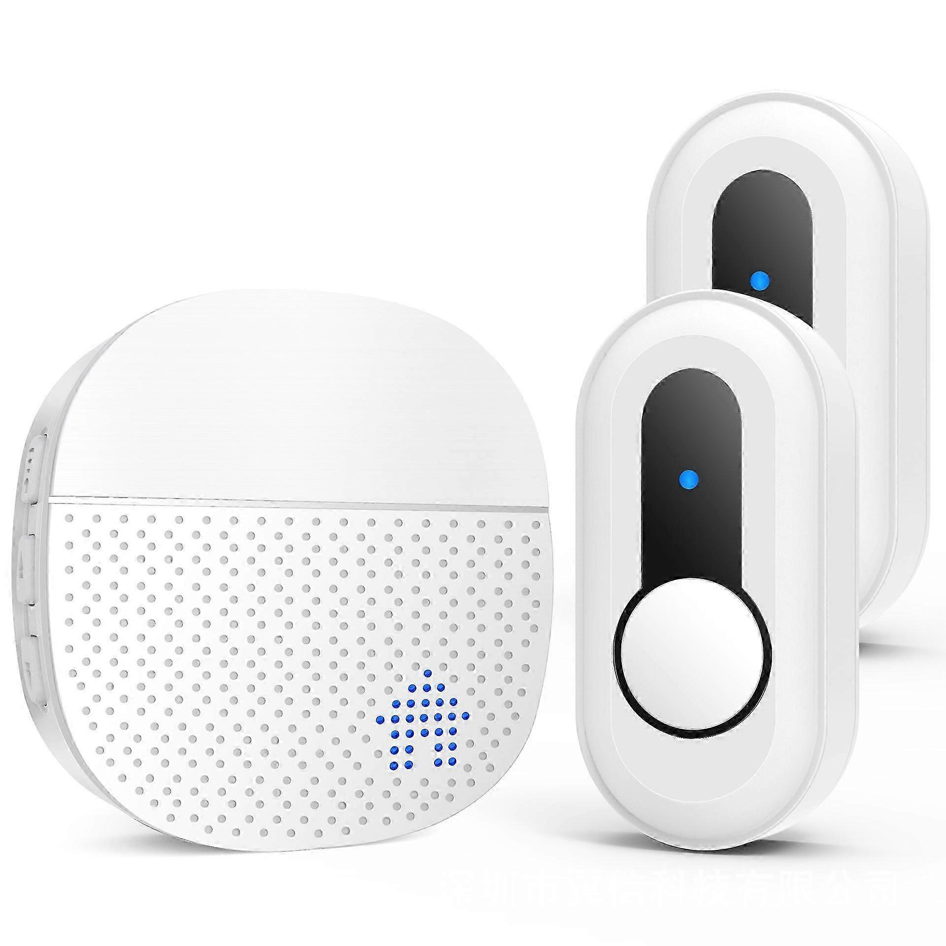 Wireless Home Doorbell with Touch Button, Waterproof, Smart 2T1 Ding Dong Pager