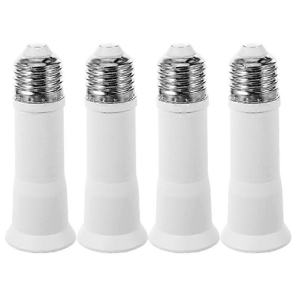 4pcs Light Plug Adapter E27 To E27 Light Bulb Socket Light Bulb Extension Socket