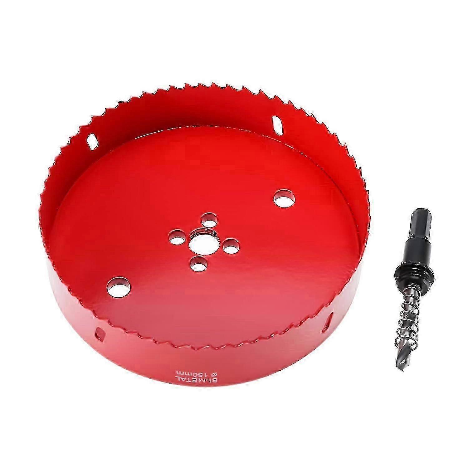 Hole saw 150mm diameter with guide drill for accuracy