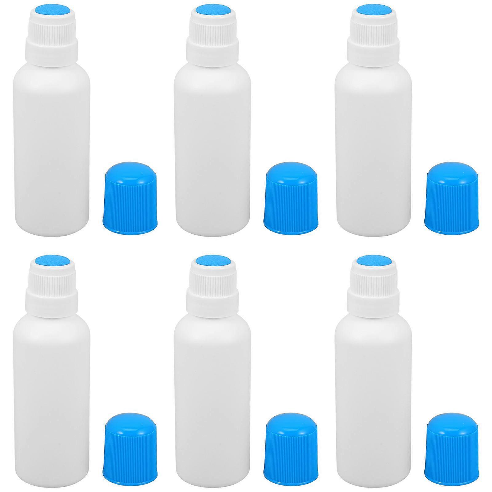 6Pcs Sponge Applicator Bottles Liniments Bottle Sponge Head Bottle Refillable Sponge Head Applicator 100ml