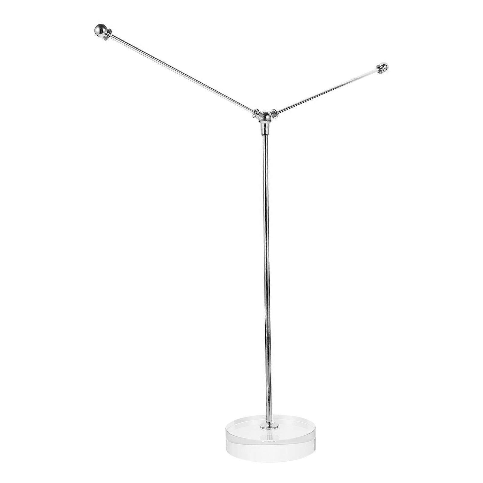 Decorative Flag Base with Crystal Flag Stand for Tabletop Use Transparent
