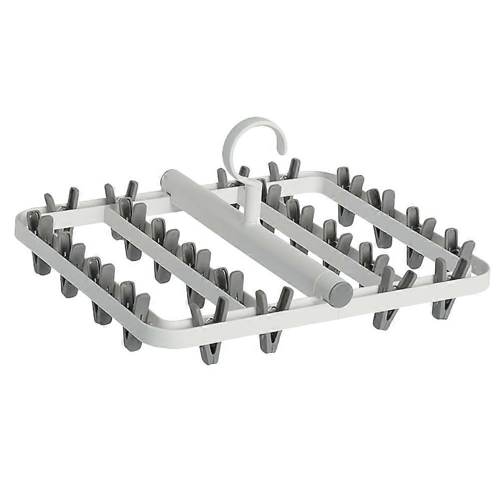 Windproof Clothes Hanger Plastic Rack for Clothes Drying 1Pcs Pale Grey