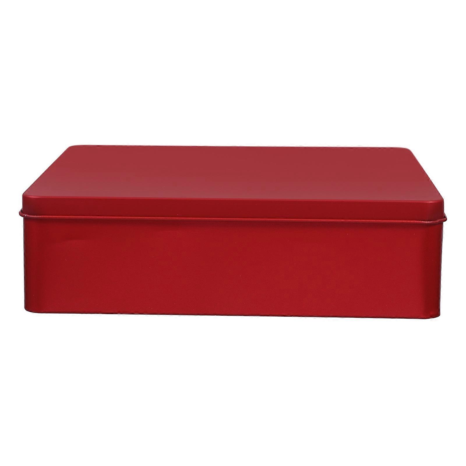 Empty Square Candy Tin Classic Decorative Tinplate Box Reusable Candy Cookie Box