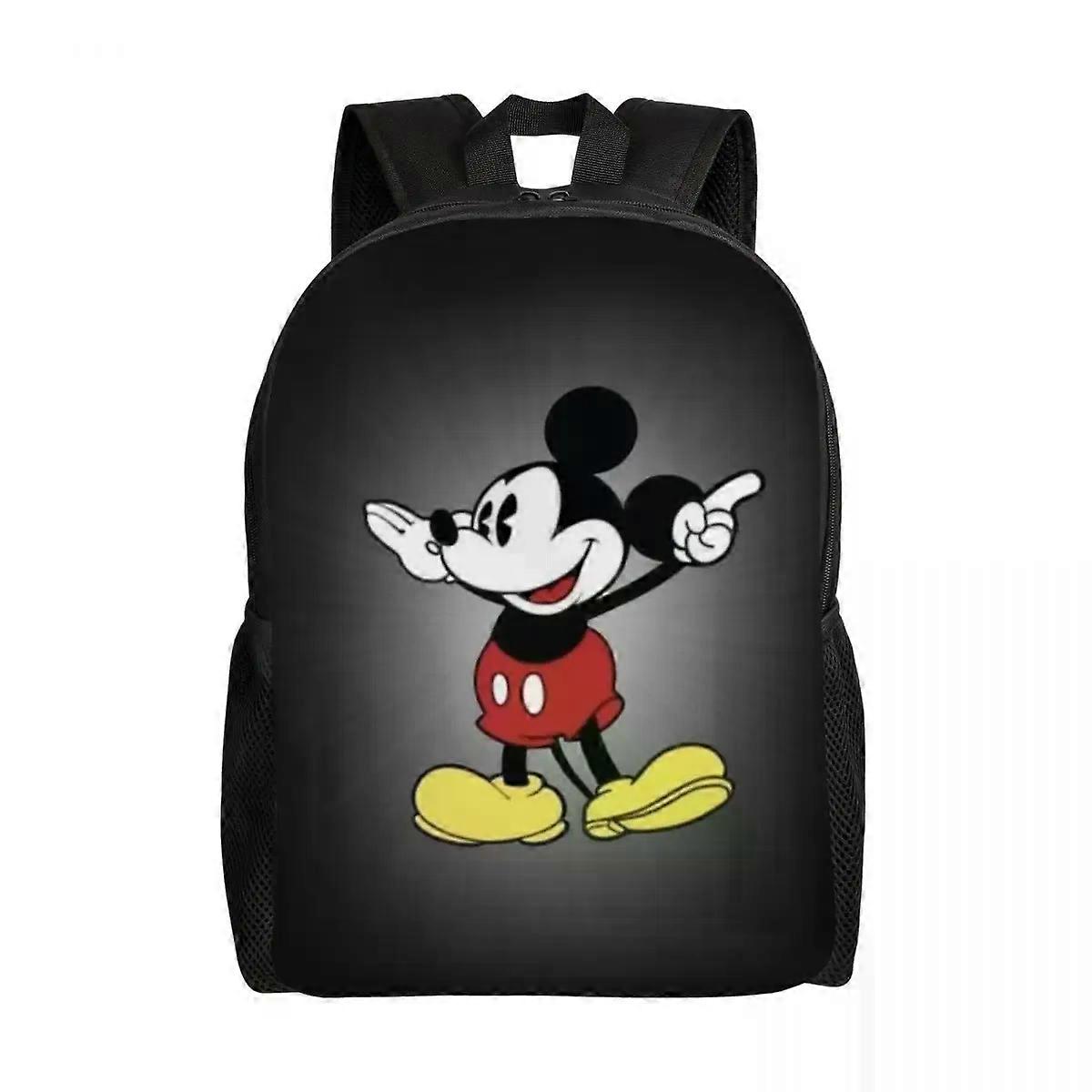 SJ3007 Mickey Mouse Backpacks Men Women Bookbag for College School Bags