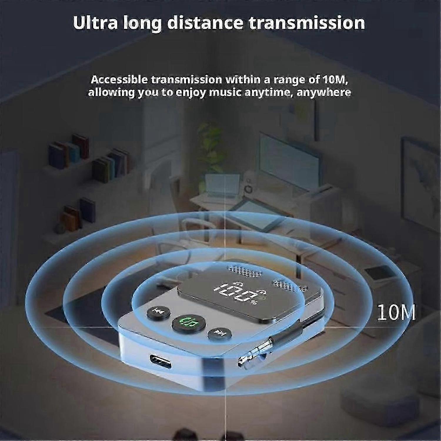 Bluetooth 5.3 Transmitter Receiver Aux Adapter Technology A2DP