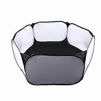 Children Fence Tent Toys Hexagonal Fence Foldable Fence for Pets Black