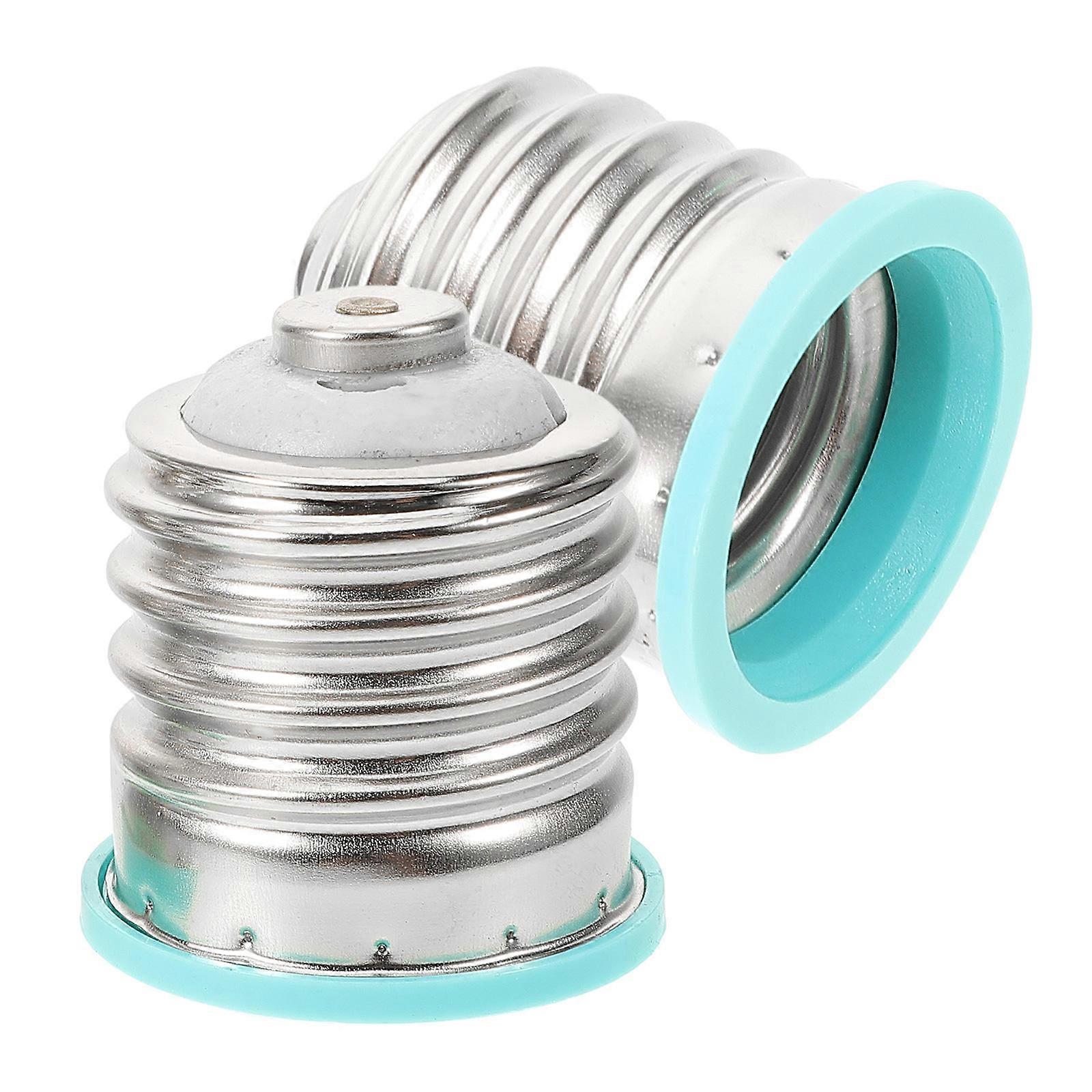 2pcs Household Bulb Adapter E40 to E27 Light Bulb Base Adapter Easy Conversion Bulb Converter