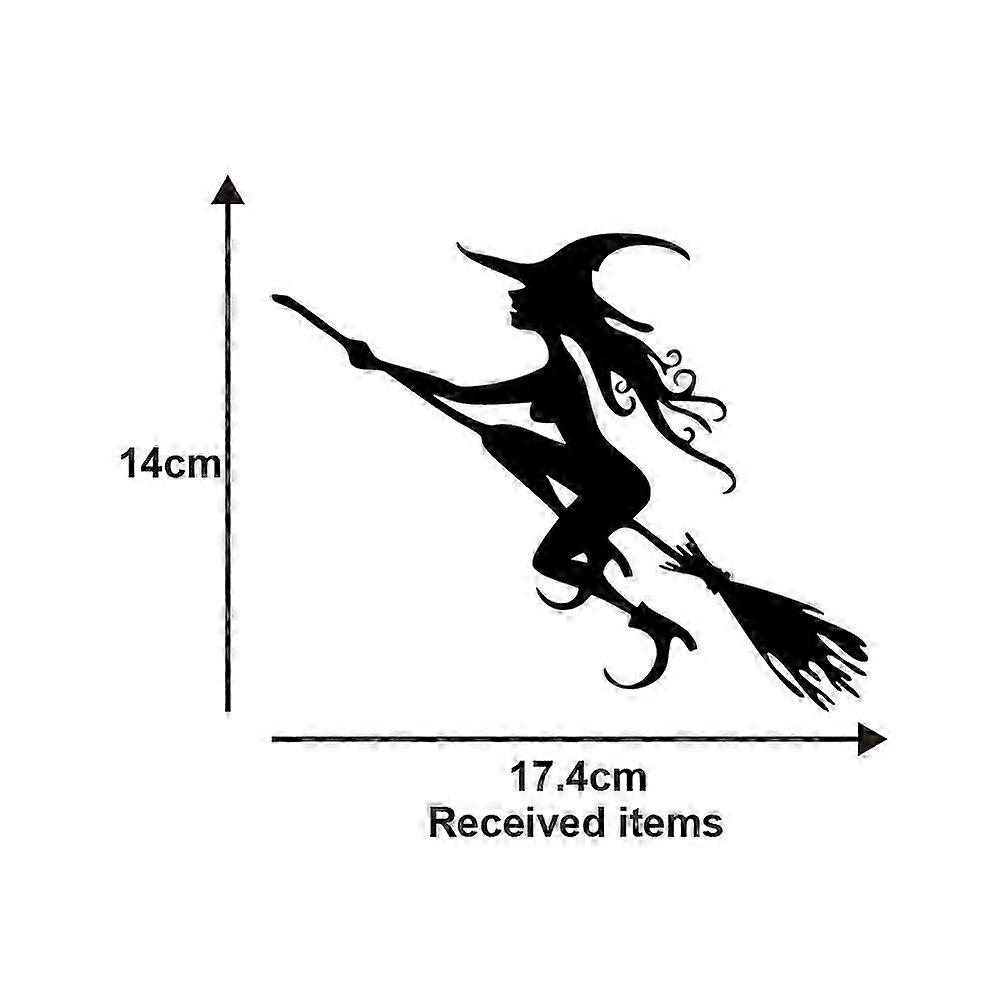 2Pcs Waterproof PVC Witch Wall Stickers, Rectangular Decor For Bedroom, Living Room, Sofa Background