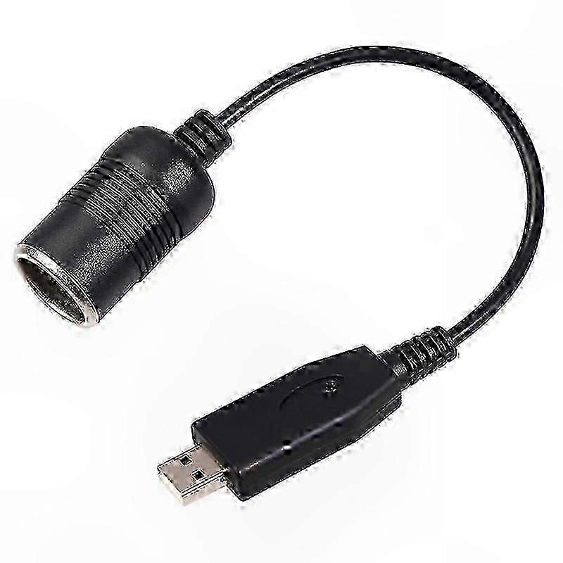 USB to 12V Car Lighter Socket Adapter Power Cable for Wired Controller Chargers