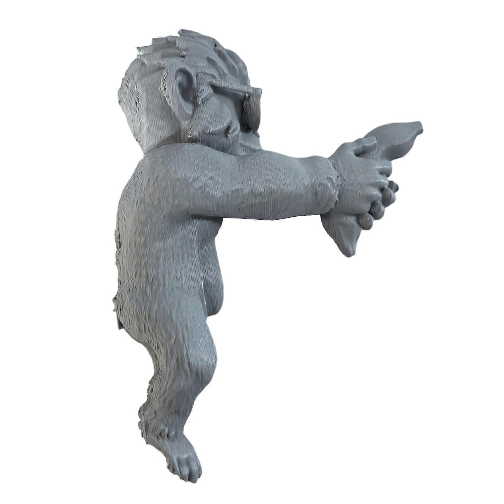 Monkey Ornament - 3D Printed & Vibrant - for Workstation & Shelf Decor