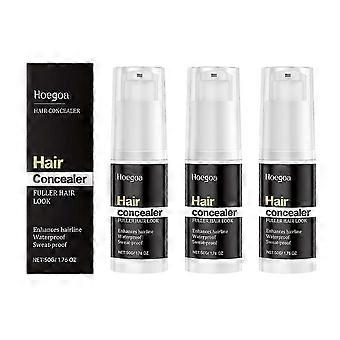 1-3x Hairfillup Hair Concealer Black 50g, Enhance Hairline Powder for Women Men Professional User friendly