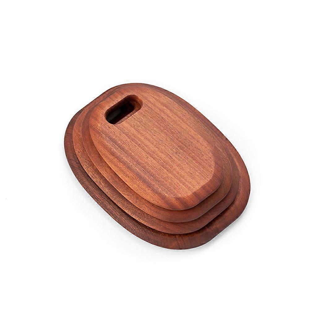 Brown Wood Chopping Board Solid Wood Cutting Block for Kitchen Use