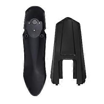 Front Rear Dirt Bike Guard Panels, Black PP Motorcycle Mudguard Set Compatible for Bike IN 10 with Bolt-On Mounting Areas for Replacement Multicolor