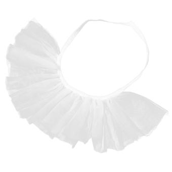 Vintage tule gerimpelde kraag voor vrouwen Clown kostuum accessoire Vintage renaissance tule gerimpelde kraag Renaissance kraag