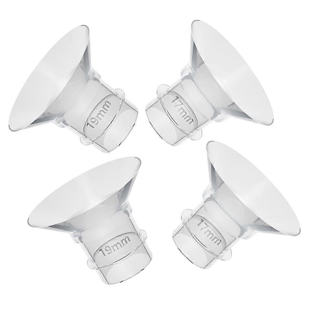 4Pcs Flange Inserts for Breast Pump Flexible Silicone Flange Inserts Washable Silicone Inserts Replacements