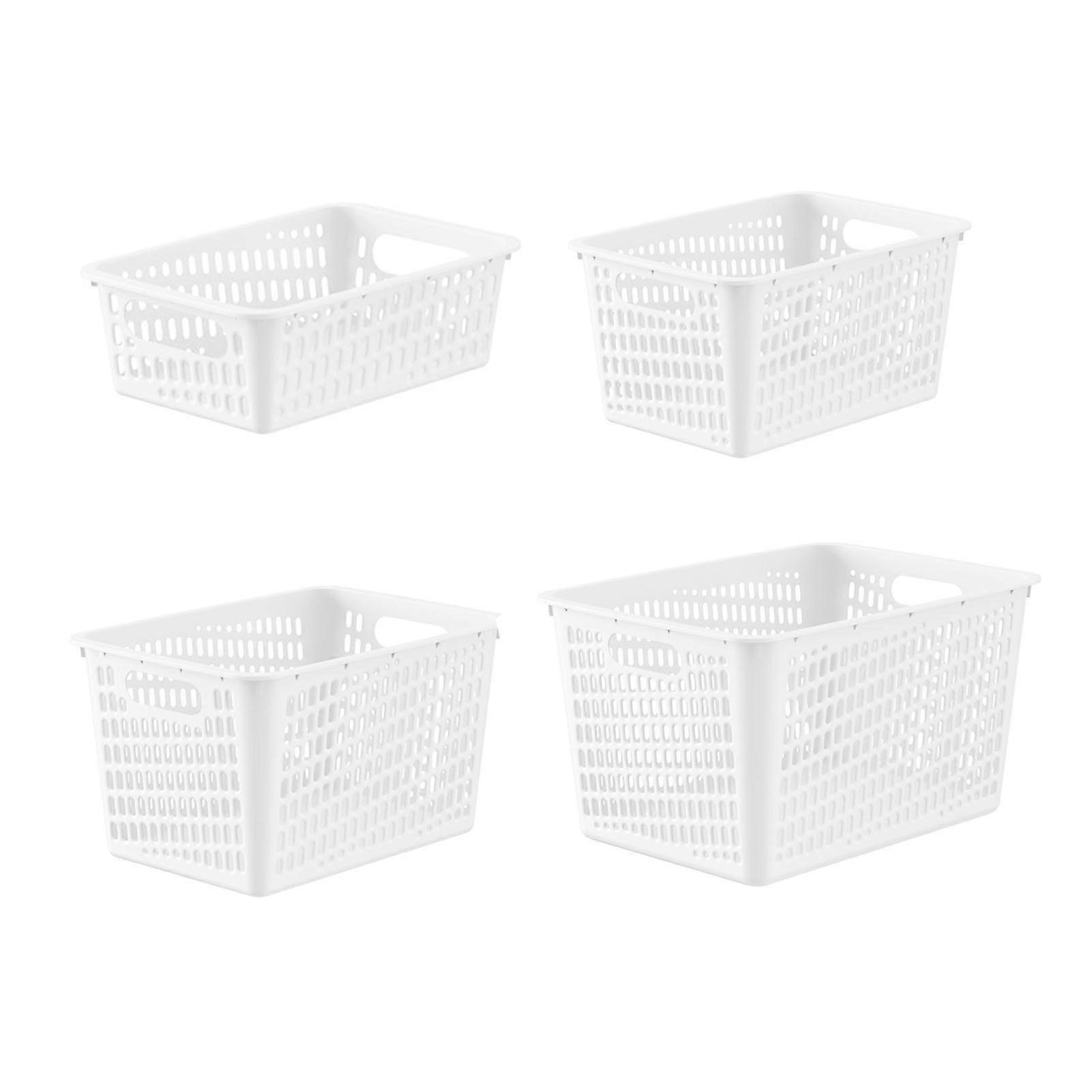 Large Capacity Stackable Storage Baskets with Handles for Toys and Clothes Organization
