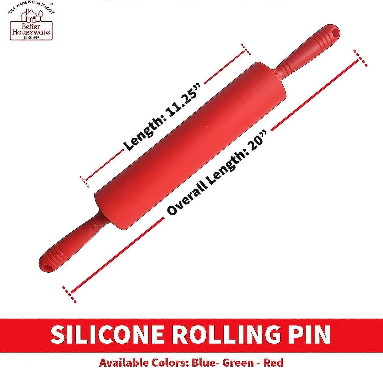 Red Silicone Rolling Pin