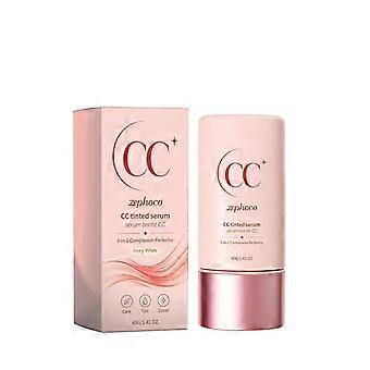 CC Tinted Serum 3In1 Complexion Perfector, Moisturizing NonGreasy Face Primer Cream, MultiShade Concealing Base Makeup For Daily Facial Use
