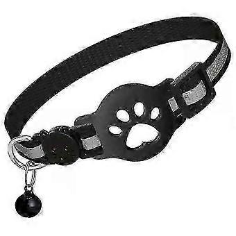Cat GPS Tracker with Reflective Waterproof Collar, Safety Buckle Included, No Monthly Fee, Compatible with Airtag &amp; Android Devices