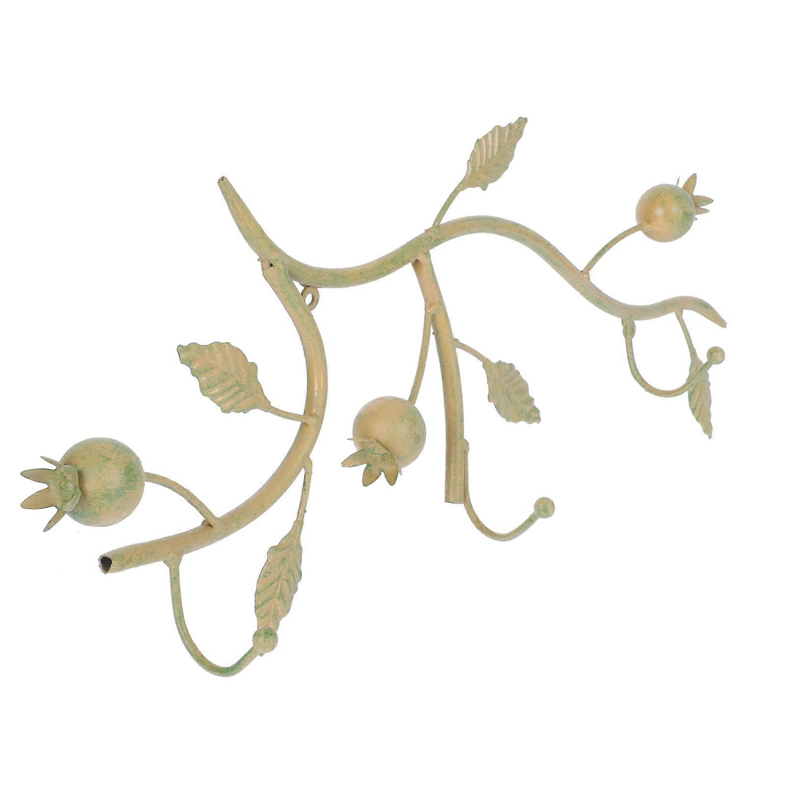 Hanging Hook Rustic Iron Tree Leaves Wall Hook for Hanging 2Pcs Set