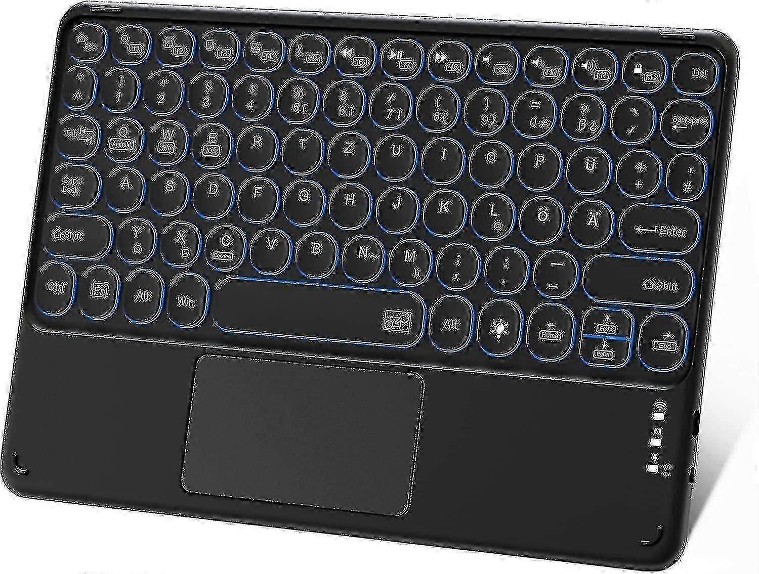 Bluetooth Keyboard With Touchpad Rechargeable Portable Wireless