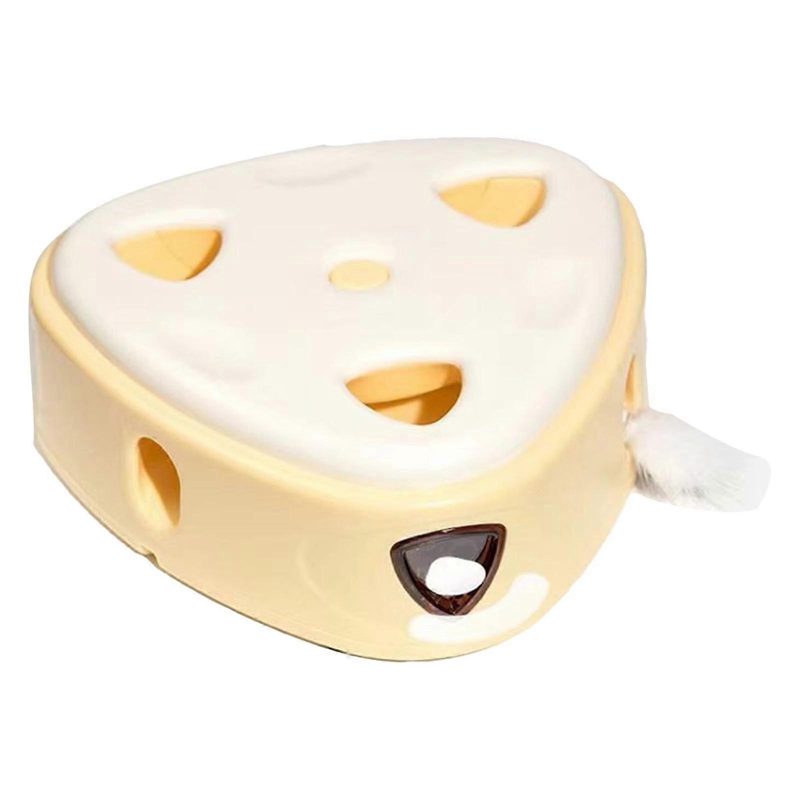 Interactive Electric Cat Teasing Toy Auto On Off Triangular Automatic Sensing Toy Cat Teaser Machine