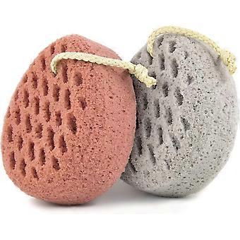 2 stks Badspons Spons Loofah Body Scrubber-2025-ss